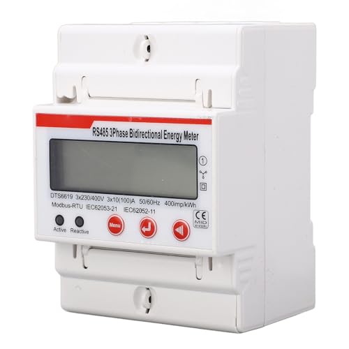 Luocute 3 Phasenenergiemessgerät, DIN -Schienenstromverbrauchsmonitor Multifunktionales LCD -Anzeige -Voltmeter -Amperemeterfrequenzmesser Luocute 3 Phasenenergiemessgerät, DIN -Schienenstromverbrauchsmonitor Multifunktionales LCD -Anzeige -Voltmeter -Amperemeterfrequenzmesser von Luocute