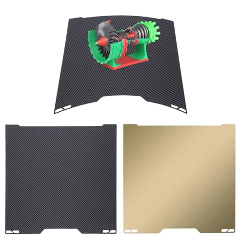 Luocute 355 X 346 Mm Buildplatte, Starke Haftung, Flexibel und Langlebig, Geeignet für Lab H2D 3D -Drucker, Glatte PE -PEI -Carbonfaser mit Doppelseitiger Baublatt, Federstahlplattform Luocute 355 X 346 Mm Buildplatte, Starke Haftung, Flexibel und Langlebig, Geeignet für Lab H2D 3D -Drucker, Glatte PE -PEI -Carbonfaser mit Doppelseitiger Baublatt, Federstahlplattform von Luocute