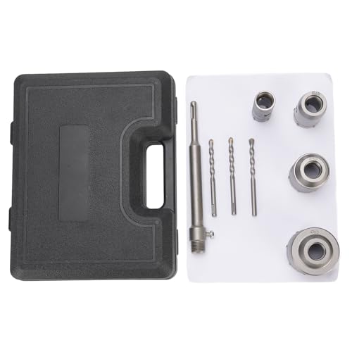 Luocute 5 Pcs Betonlochsägen Kit, Rotarys Hammerkernbit -Lochsäge mit 30 Mm 40 Mm 50 Mm 65 Mm Schaftwand Zement Mauerwerk Stein Ziegelbohrer Bits Sets für Betonzement Ziegelmauer Luocute 5 Pcs Betonlochsägen Kit, Rotarys Hammerkernbit -Lochsäge mit 30 Mm 40 Mm 50 Mm 65 Mm Schaftwand Zement Mauerwerk Stein Ziegelbohrer Bits Sets für Betonzement Ziegelmauer von Luocute