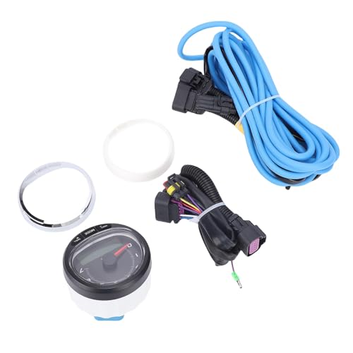 Luocute 85 Mm Marine Tachometer Messer Kit mit Kabelbaum 79 8m0135641 LCD-Display 0-7000 U/Min Ersatz für Optimax Verado Mercruiser Smart Craft SC1000 von Luocute
