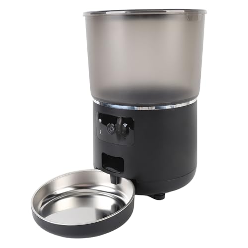 Luocute Automatische Katzenfutterautomaten, 4L Intelligente Haustier -Feeder für Kleine Haustiere Abnehmbare Mobiltelefon App Portion Control WLANE WLANE (EU-Stecker) von Luocute