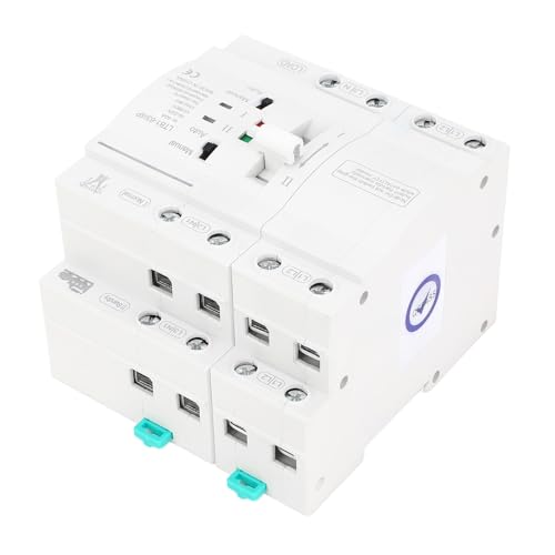 Luocute Automatischer Übertragungsschalter, 40A 4P Manual Transfer Switches, Ununterbrochener Doppelschalter für die Generator -Schienenhalterung, Außengeneratorschalter von Luocute