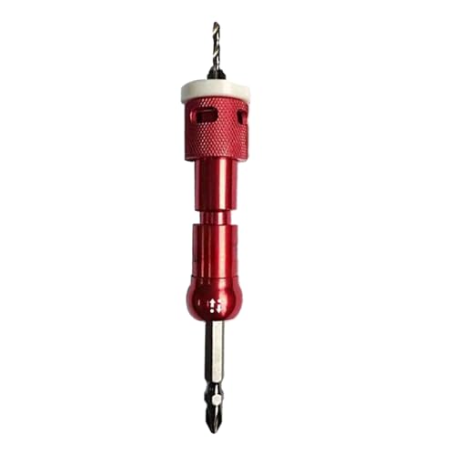 Luocute Counter Sink Bohrer, 3,2x10mm Verstellbarer Tiefen Stopp mit Kugellager für Hohe Feine Ausführung auf Nadelholz und Hartholz, Aluminium Legierung Limit Drill Bit für Holz von Luocute