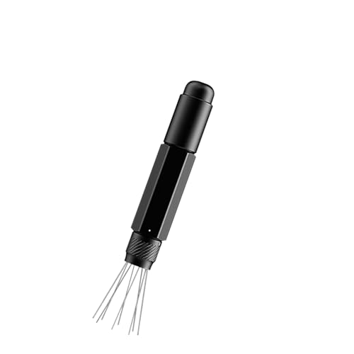 Luocute Das Einziehbare Werkzeug für Einziehbares Werkzeug Espressos -Verteilungswerkzeug mit Magnetstore, 2 Einstellbare Bereiche Magnetischer Kaffeeverteiler 8x0.4mm Nadeln Kompaktes (Schwarzer von Luocute