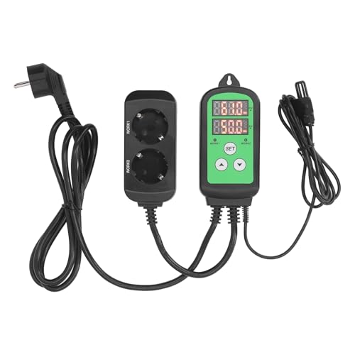 Luocute Digital-Feuchtigkeits-Controller, 1500W Gewächshaus-Luft Feuchtigkeit Regler mit LED-Anzeige, Pilz-Feuchtigkeits-Controller mit Ausfall-Alarm-und Kalibrierung Funktion für das von Luocute