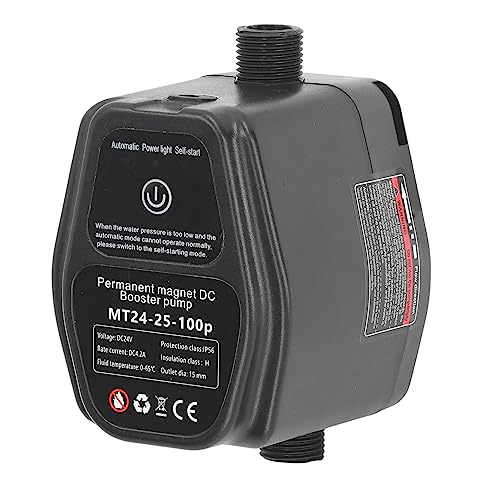 Luocute Duschschulenpumpe, KI Intelligentes Lernen mit Niedrigem Rauschen 24 V DC Solarpumpe 100W. Permanenter Magnetbürstenloser Motor, Wassermangelschutz, zu (EU -Stecker 100‑240V) von Luocute