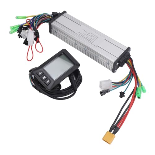 Luocute Elektromotor Controller, 24 V 36 V 48 V 250W 350W Wasserdichtes LCD -Anzeige -Panel -Controller -Kit für Elektromotter, Bürstenloser Motor -Doppelantriebsregel für Modifikation von Luocute