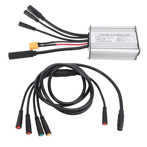Luocute Elektromotterbike -Controller -Kit, Mountain Bike Bürstenloser Motor Controller mit Wasserfestigkeitsanschluss Leichtdraht -Sinus Wellensteuerung für 36 V 48 V 350W Motor Luocute Elektromotterbike -Controller -Kit, Mountain Bike Bürstenloser Motor Controller mit Wasserfestigkeitsanschluss Leichtdraht -Sinus Wellensteuerung für 36 V 48 V 350W Motor von Luocute