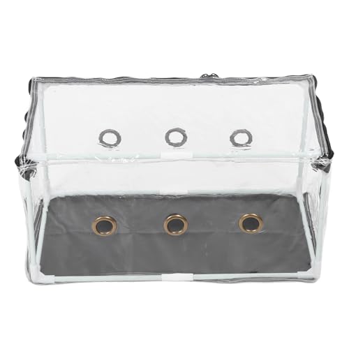 Luocute Große Still Air Box Pilz, Mykologie Rauchhaube Propagationsstation PVC Clear Pilz Zeltpflanztasche Kit für Sporen Gartenbauzubehör von Luocute
