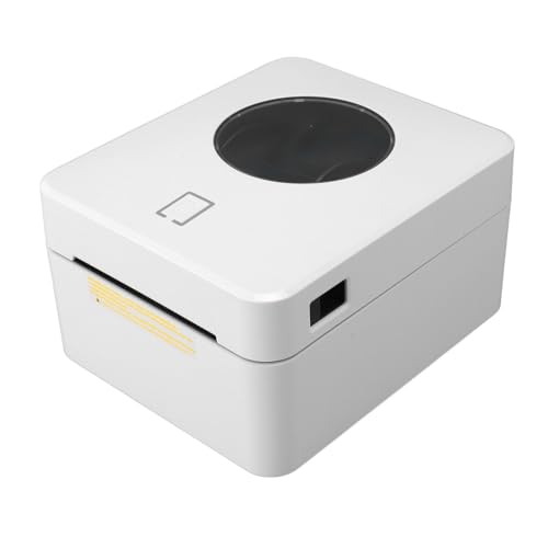 Luocute Hochgeschwindigkeitsthermischer Etikettdrucker, 203DPI Versandkennzeichnung für für OS X, Schnell und Effizient Drucken, Keine Tinte oder Toner Erforderlich, Easy Setup (EU-Stecker) von Luocute