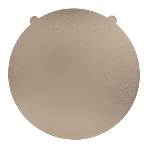 Luocute Hochglänzende Matte PET -PEI 3D -Druckerplattform für Flsun V400 309 Mm Durchmesser, Importiertes PEI -Blatt, Flexible Federstahlbuildplatte mit Magnetischer Basi von Luocute