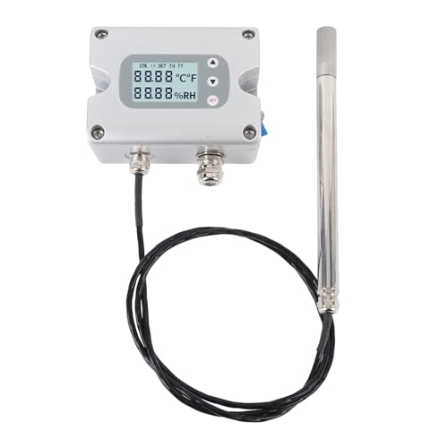Luocute Industrie -Temperatur- und Feuchtigkeitsender, Digitaler Analog -Temperatur -Sender mit Controller für Mühsame Arbeitsumgebungen, 40-180 ° C von Luocute