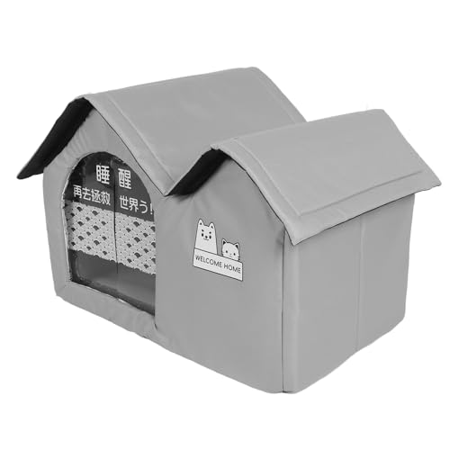 Luocute Katzenkühlhaus mit Aluminiumfolie und Eisbeutel, Bissbeständiges Oxford -Tuch, EPE -Kühlung Baumwollkatze Kühlhaus für Große, Mittel, Kleine Katzen, Kleine Hunde (L) von Luocute