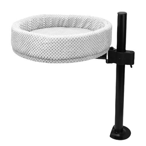 Luocute Katzenschischbett Große Barsch -Nester mit Einfach Installieren, 15.16x15.16x3.54in Platz Sparsamer Rahmen, Häufbarer Rotierbarer Desktop -Anhang Cat Barch für Büro von Luocute