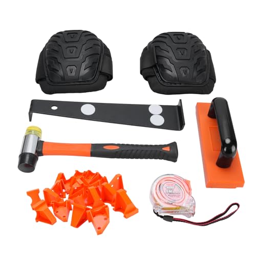Luocute Laminatbodenwerkzeuge, Holzbodenreparatur -Kit mit Doppelseitigem Schläger mit Einem Schläger, Block Pull Bar 20 Abstandshalter 5 M Bandmaß für Holzboden Installation Luocute Laminatbodenwerkzeuge, Holzbodenreparatur -Kit mit Doppelseitigem Schläger mit Einem Schläger, Block Pull Bar 20 Abstandshalter 5 M Bandmaß für Holzboden Installation von Luocute