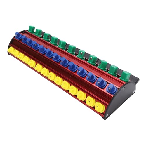 Luocute Magnetischer Sockelzubehörhalter Organizer, Magnetic Bits Tablett Hält Sockeladapter Universal Gelenkbohrer Bits, Multi -Speicherhalter für Workshop von Luocute