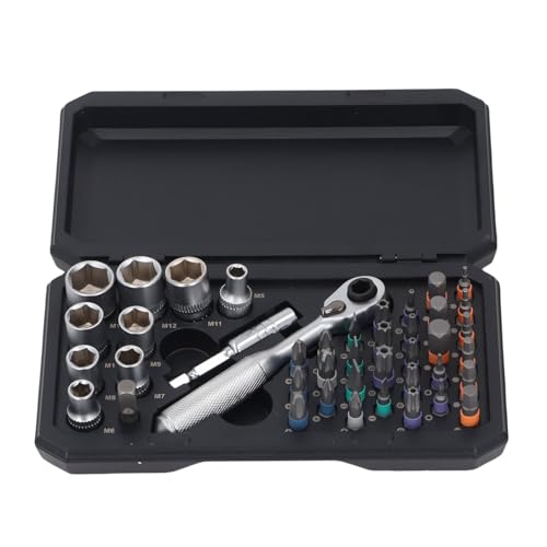 Luocute Magnetschraubendreher Eingestellt, Arbeitsparnis 72 Zähne Feines Zahnrad 5 ° Rotationswinkel Ratschenschlüssel und Schraubendreher -Buchse, Kombination Reparaturwerkzeugkit Luocute Magnetschraubendreher Eingestellt, Arbeitsparnis 72 Zähne Feines Zahnrad 5 ° Rotationswinkel Ratschenschlüssel und Schraubendreher -Buchse, Kombination Reparaturwerkzeugkit von Luocute