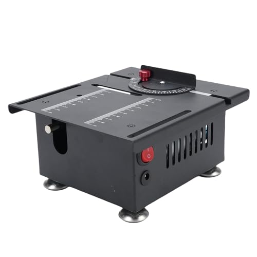 Luocute Mini-Tischsäge, 10000R / Min Multi-funktionales Desktop-Werkzeug mit Flexibler Welle, 100-W-Netzteil, 7-Gang-einstellbar, Schneiden | Schleifen | Gravur, für Holz, Plastik, PCB (EU-Stecker) von Luocute