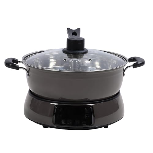Luocute Niedriger Kohlenhydrat -Reiskocher, 6L Smart Hot Pot mit Hebedesign Halten Sie Warmen Timer Zum Kochen von Dampfendem Reis Hot Pot (BROWN) von Luocute