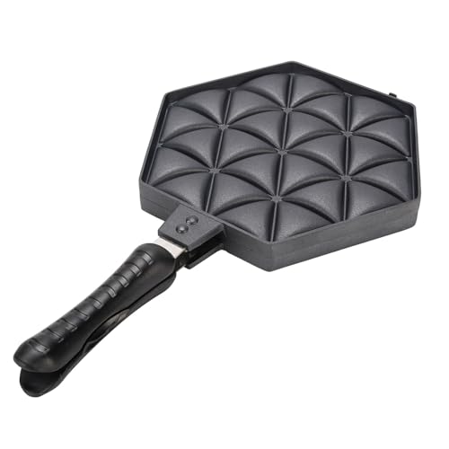 Luocute Non -Stick -Samosa -Making -Pfanne, 10,2 X 17,3 Zoll Aluminiumlegierung Backplatte für Knödel, Hocheffiziente Samosa -Kochpfanne mit Anti -Stick -Beschichtung, Einfaches Flippen von Luocute