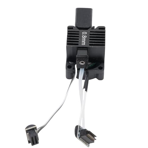 Luocute P1S Hotend Complete Kit mit Kühllüfterheizterthermistor für Lab P1P P1S 3D -Drucker 0,8 Mm Gehärteter Stahl Integrierter Düsen Extruder -Heizungsblock Ersatz von Luocute