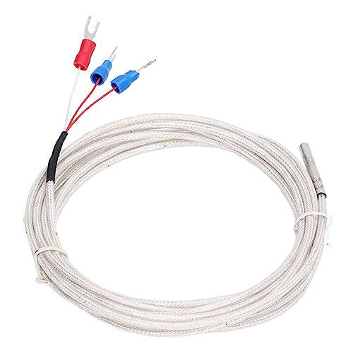 Luocute PT100 RTD -Temperatursensor -Sonde 3 Drähte Kabel Thermoelement 304 Edelstahl, Drahtthermistorsonde K -Typ Thermoelement für Konstante Temperaturregler von Luocute