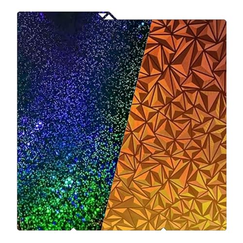 Luocute Pey Peo BUILD PLATE, Doppelseitiger Gradienten Peo Glattes Pey -Stern -Punkt -Muster Flexibler Federstahlplatte für Kobra S1 S1 Combo Ace Pro 3D -Drucker 264x276mmmm von Luocute
