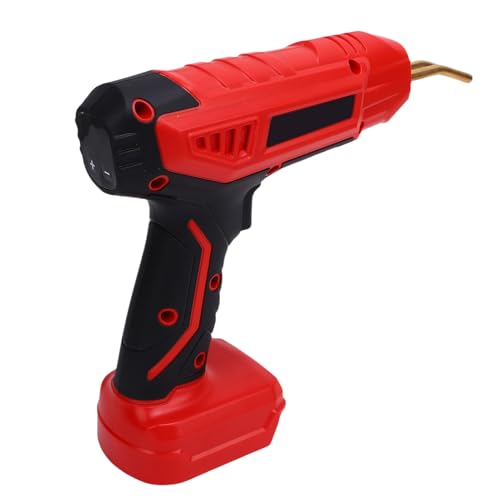 Luocute Plastikschweißer 200W 2 in 1 Plastikschweißkit für die Meisten Plastikreparaturen, 1200 PCS Hot Stapler Lötpistole mit Digitalem Akku -Display und Arbeitszeiteinstellung 56pcs (Rot) von Luocute