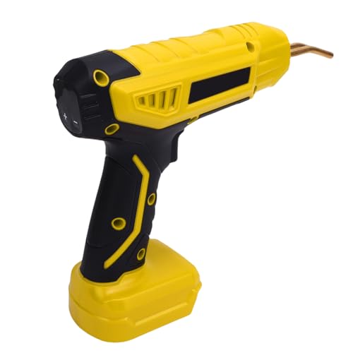 Luocute Plastikschweißer 200W 2 in 1 Plastikschweißkit für die Meisten Plastikreparaturen, 1200 PCS Hot Stapler Lötpistole mit Digitalem Akku -Display und Arbeitszeiteinstellung 56pcs (YELLOW) von Luocute