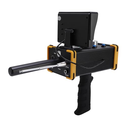 Luocute Professioneller Metalldetektor, Hohe Genauigkeit Multifunktional 15m Tiefe 1000m Reichweite Tragbarer Goldfinder mit Displayscreen für Schatzsuche, (EU-Stecker 100-240V) von Luocute