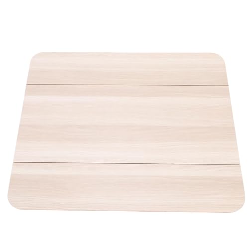 Luocute RV -Tischplatte, 22,8 X 23,4 Zoll Faltbare Massive Holz -Tischplatte mit Metallverkleidung für RV -Yachtboot Marine (Weiß (595x480mm/23.43x18.9in)) von Luocute