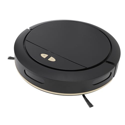 Luocute Roboter -Vakuum und MOP -Kombination, 7,4 V Auto Vakuum -Roboter mit App -Kontrolle, 100 Ml Wassertank für Hartböden, Holz, Fliesen (Black) von Luocute