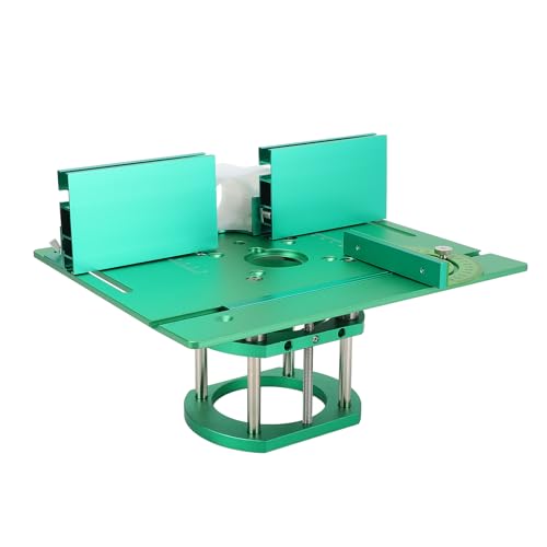 Luocute Router Tischetafel Platte Aluminiumlegierung Einstellbare Höhe Handbuch Handbuch für Holzbearbeitung Router Tisch Hebssystem Grün für Arbeitsbänke Holzbearbeitungsgravur DIY Luocute Router Tischetafel Platte Aluminiumlegierung Einstellbare Höhe Handbuch Handbuch für Holzbearbeitung Router Tisch Hebssystem Grün für Arbeitsbänke Holzbearbeitungsgravur DIY von Luocute