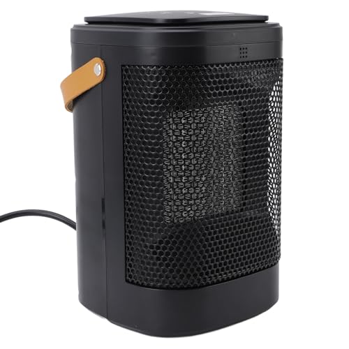 Luocute Schreibtischheizung, 1500W 5S PTC Schnelles Heizung 70 ° Oszillierende 1‑12H Timer Fernbedienungsraumheizung, Geeignet für Schlafzimmer Wohnzimmer Büro (EU -Stecker 220 V) von Luocute