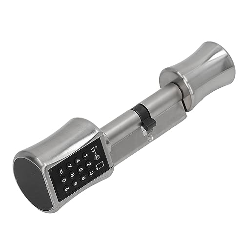 Luocute Smart Door -Schloss, Edelstahl -Messingzylinder mit Notfallschnittstelle für Holzversicherungstüren, Elektronische Euro -Euro -Schloss mit Notfallschnittstelle Luocute Smart Door -Schloss, Edelstahl -Messingzylinder mit Notfallschnittstelle für Holzversicherungstüren, Elektronische Euro -Euro -Schloss mit Notfallschnittstelle von Luocute