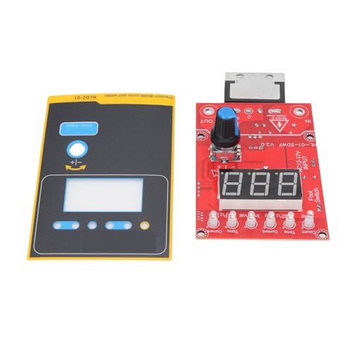 Luocute Spot Schweißmaschinen Times Control Board Aktuell Digitalanzeige DIY Controller Board, 100A Digital Display Doppelimpulszeiten Stromregler -Modulschweißgeräte (220V) von Luocute