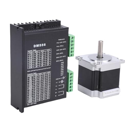 Luocute Stepper Motor Controller, NEMA23 Digital Stepper -Treiber 23HS5628 126N.CM 2,8A 56 Mm 8 Mm Wellendurchmesser Motor mit DM556 2 Phase -Treiber für 3D -Drucker -CNC -Lathe Luocute Stepper Motor Controller, NEMA23 Digital Stepper -Treiber 23HS5628 126N.CM 2,8A 56 Mm 8 Mm Wellendurchmesser Motor mit DM556 2 Phase -Treiber für 3D -Drucker -CNC -Lathe von Luocute