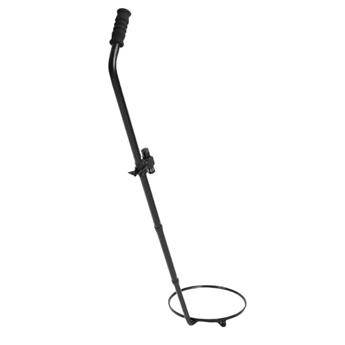 Luocute Teleskopinspektionsspiegel mit 3 Rädern, 2x Shatter -Proof -konvexen 30 Cm Durchmesser Unter Fahrzeugsuchspiegel, Einstellbarer Winkel und LED -Taschenlampe für von Luocute