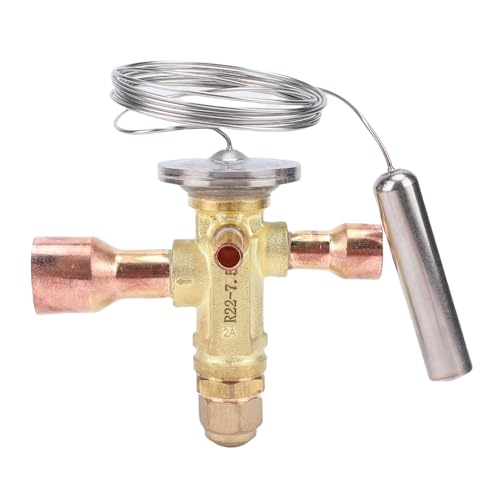 Luocute Thermostatischer Expansions Ventils Atz, Thermostat Isches Expansions Ventil für R22 R407C R404A R507 R134a R410A System 5/8-Zoll-ODF-Einlauf 7/8-Zoll-ODF-Auslass von Luocute