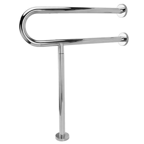 Luocute Toiletten Stütz Schiene 27,6 Zoll, Anti-Rutsch-Chrom-Hands Tange für Badezimmer, Edelstahl Gekrgelte Sicherheits Handläufe für ältere Schwangere Behinderte Montierte Bade Griffe Luocute Toiletten Stütz Schiene 27,6 Zoll, Anti-Rutsch-Chrom-Hands Tange für Badezimmer, Edelstahl Gekrgelte Sicherheits Handläufe für ältere Schwangere Behinderte Montierte Bade Griffe von Luocute