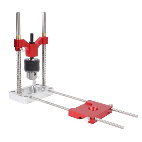 Luocute Tragbarer Bohranleitung, Hochleistungs -Aluminiumlegierung Einstellbare Multi -Winkel -Bohranleitung für Holzbearbeitung mit 1/4 Zoll Sechskant Shank von Luocute