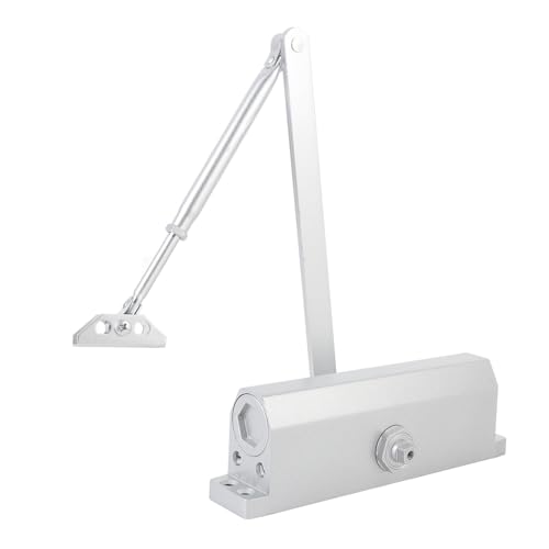 Luocute Tür Näher, Automatische Tür Näher Gewerbliche oder zu Hause, 80-110 Kg Gewicht 1000-1600 Mm Breite Hydraulikpuffer Hochleistungsguss Aluminiumkörper, Einfache Installation von Luocute