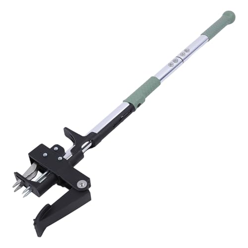 Luocute Unkraut -Puller -Werkzeug, 4 Kiefer Stand Up Unkraut Puller Heavy -Tool mit Ergonomischem Langem Griff und 4 Manganstahlkrallen, Abnehmbarer Entferner von Luocute