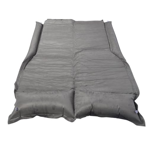 Luocute Verbesserte SUV -Luftmatratze, 5 cm Dicke Schockreduktion Camping für Große SUV -Minivan -LKW, Campingbett -Samt Leichtgewichtige Autoluftmatratze mit Seitenflügeln (Asche grau) von Luocute