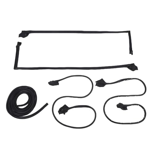 Luocute Weather-Streping-Seal-Kit, 5 Stcs Fensterformelformungen Stamm Seal Weather Streping Kit, Linke Rechte Tür RR7002 Ersatz für Alle Körpertypen 1970-1981 von Luocute