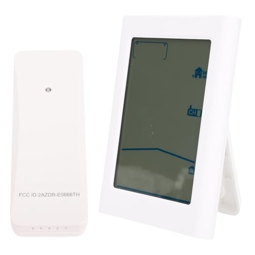 Luocute Wettervorhersage Uhr Wireless LCD Display Barometric Druckkomfortniveau Datumsdatum Wettervorhersage Innenraum Outdoor -Luftfeuchtigkeit mit Sensor für Zuhause von Luocute