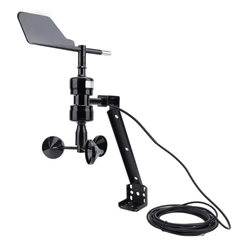 Luocute Wind Sensor Trans, 3 Wind Becher S Typ IP64 Abdichtung Integrierter Anemometer für Umwelt 9V-30V, Tempo-Sensor-Anemometer für Wetterstation-Messgerät von Luocute