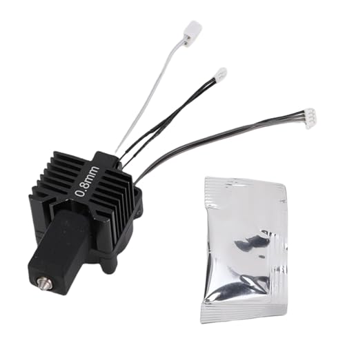 Luocute Zusammengebaute Gehärtete Stahldüse, Integriertes Design Extruder Hot End mit Lüfter für X1 C X1 3D -Drucker (0,8 mm) von Luocute
