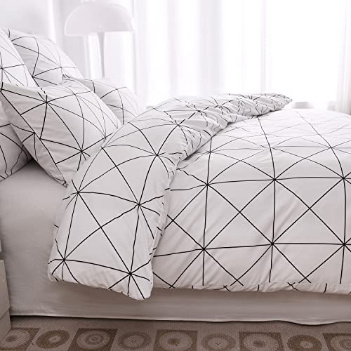 Kissenbezug 40x80 cm Weiß Schwarz Kariert Landhaus 2er Set Geometrisches Muster Microfaser Dekokissenbezug Kopfkissenbezug 40 x 80 2 Stück Kissenbezüge mit Umschlag Kissenbezug 40x80 cm Weiß Schwarz Kariert Landhaus 2er Set Geometrisches Muster Microfaser Dekokissenbezug Kopfkissenbezug 40 x 80 2 Stück Kissenbezüge mit Umschlag von Luofanfei