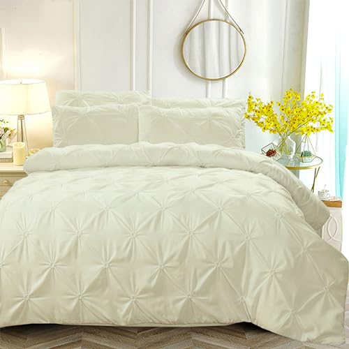 Luofanfei Plissee Bettwäsche 155x220 Beige Pinch Pintuck Plisseefalten Bettwäsche Set Quetschfalten Geometrisches Microfaser Aesthetic Modern Bettbezug 155 x 220 und 2 Kissenbezüge 80x80cm Luofanfei Plissee Bettwäsche 155x220 Beige Pinch Pintuck Plisseefalten Bettwäsche Set Quetschfalten Geometrisches Microfaser Aesthetic Modern Bettbezug 155 x 220 und 2 Kissenbezüge 80x80cm von Luofanfei